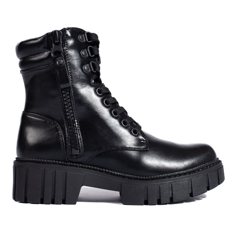 Női fekete platform nadrág