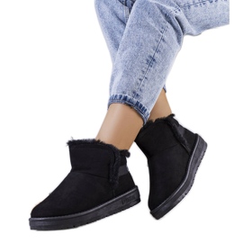 Big Star Fekete hócsizma szőrmével KK274622