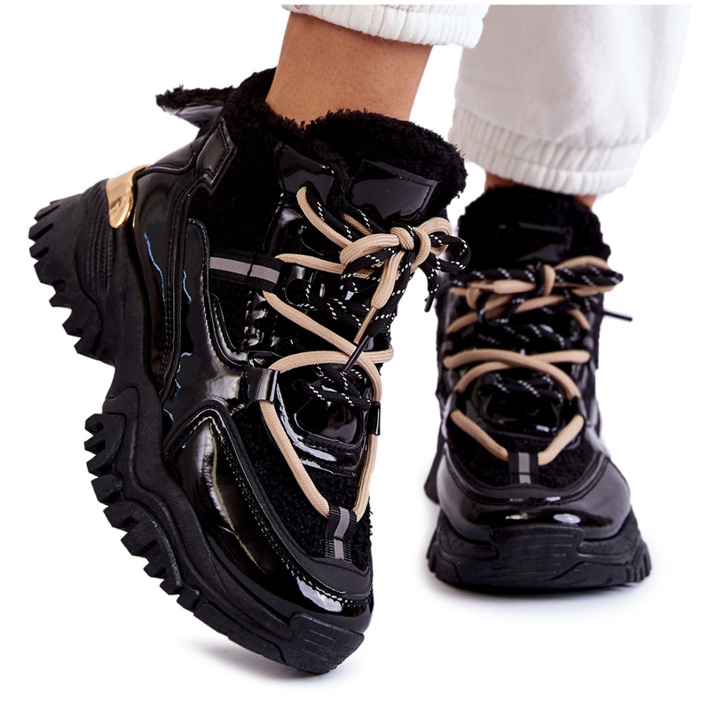 PM1 Női fekete szigetelt sportcipő Edora