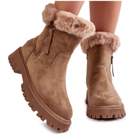 Vinceza Bézs Rezan Velúr csizma Szőrmével Cipzárral Vinceza Bézs Rezan Velúr csizma Szőrmével Cipzárral