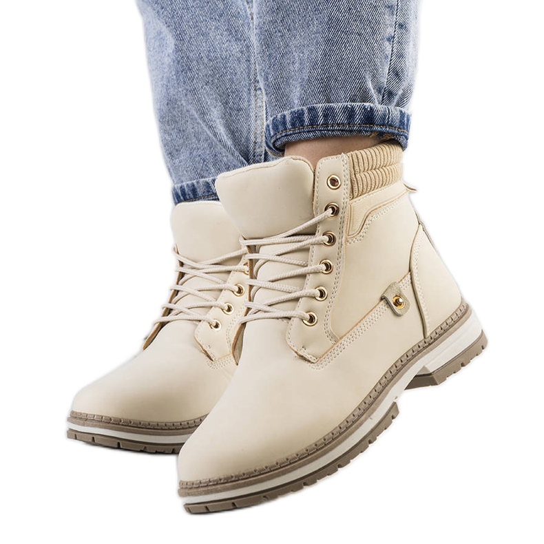 Bézs színű női Enines túrabakancs