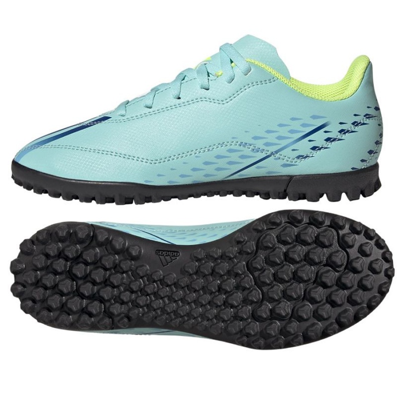 Adidas X Speedportal.4 Tf Jr GW8510 futballcipő kék kék Adidas X Speedportal.4 Tf Jr GW8510 futballcipő kék kék