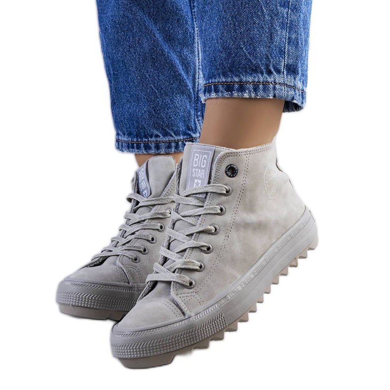 Szürke szigetelt tornacipő Big Star GG274070