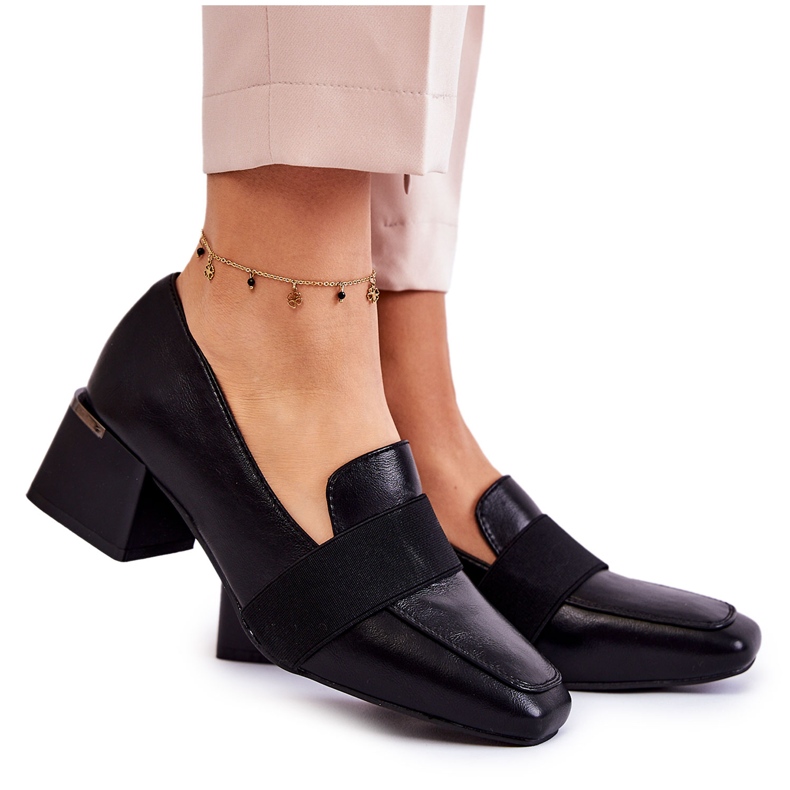 Divatos bőr szivattyúk La.Fi 230033B-PU Fekete