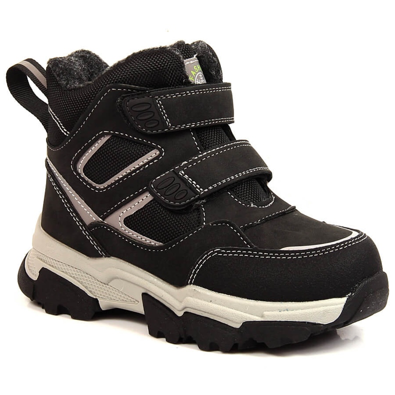 News Fiú téli csizma, birkagyapjú szigeteléssel, fekete Hírek