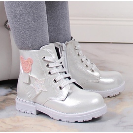 Fényes ezüst szigetelésű ezüst Potocki lánycsizma Fényes ezüst szigetelésű ezüst Potocki lánycsizma