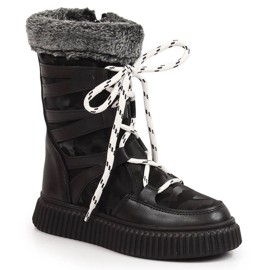 Fekete Potocki szőrös lánycipő Fekete Potocki szőrös lánycipő