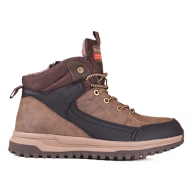 SHELOVET Férfi barna magas csizma