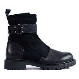 SHELOVET Fekete női táskák csattal