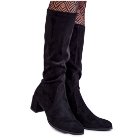 Sergio Leone Klasszikus fekete harpen velúr csizma