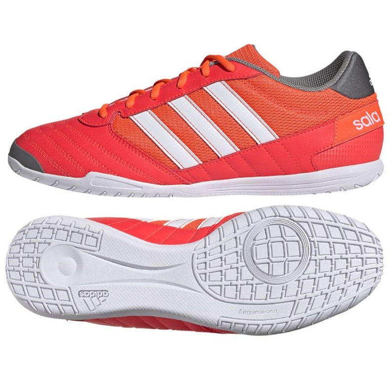 Adidas Super Sala In M GV7593 futballcipő piros narancs és vörös