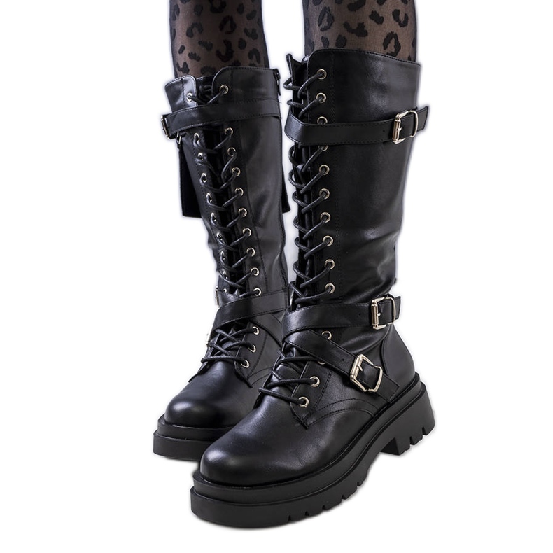 PA1 Himes fekete csizma tasakkal