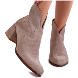 PA2 Velúr magassarkú csizma bézs Resso PA2 Velúr magassarkú csizma bézs Resso