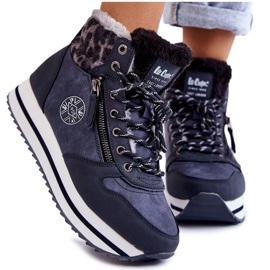 Női meleg csizma Lee Cooper LCJ-22-31-1450 sötétkék Női meleg csizma Lee Cooper LCJ-22-31-1450 sötétkék