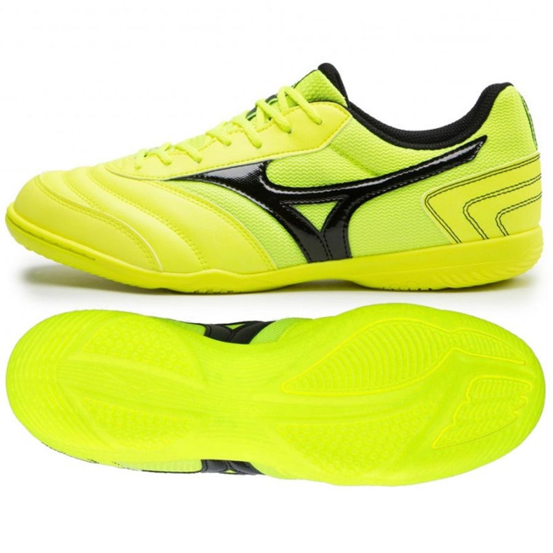 Mizuno Mrl Sala Club Q1GA220345 futballcipőben aranysárga zöld