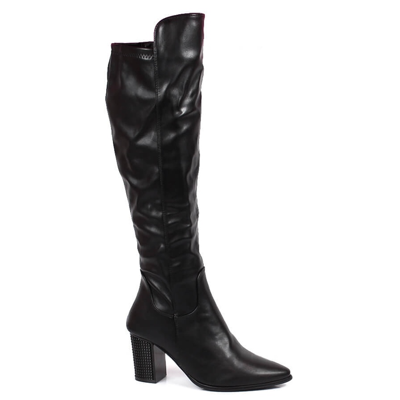 Fekete Filippo női meleg csizma díszoszlopon Fekete Filippo női meleg csizma díszoszlopon