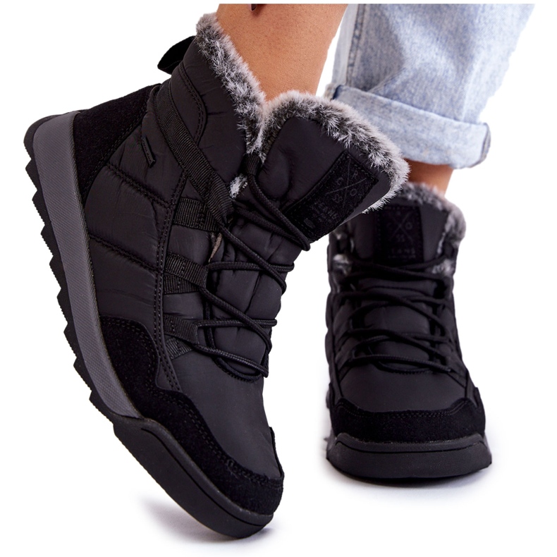 Női hőszigetelt hócsizma Cross Jeans KK2R4016C Fekete