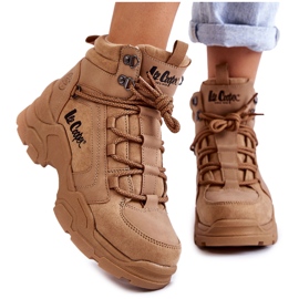 Női túracipők Trappers Lee Cooper LCJ-22-31-1442 barna bézs Női túracipők Trappers Lee Cooper LCJ-22-31-1442 barna bézs