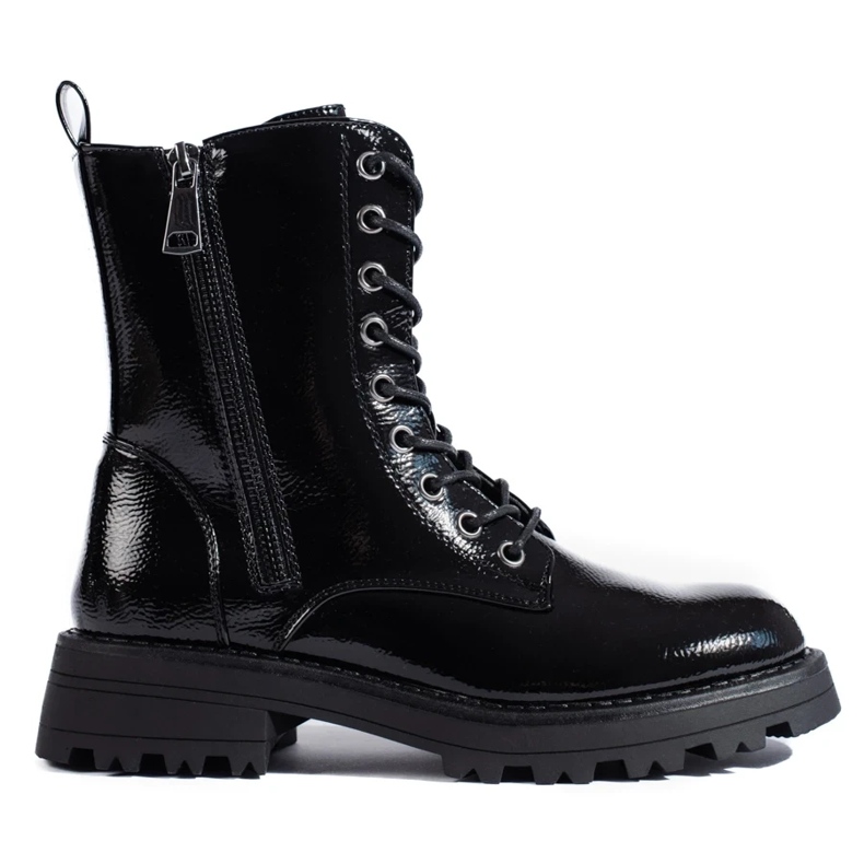 J. Star Női polcos munkások dekoratív cipzárral fekete