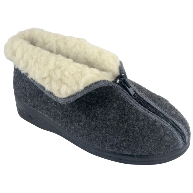 Szigetelt Filc Papucs Adanex 26844-FBP7FU Szürke