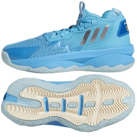 Adidas Dame 8 Jr GW8998 kosárlabdacipő kék kék