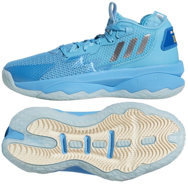 Adidas Dame 8 Jr GW8998 kosárlabdacipő kék kék