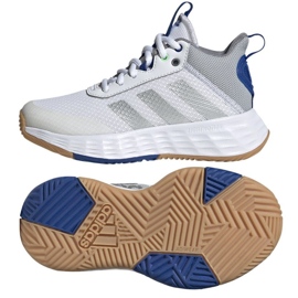 Adidas OwnTheGame 2.0 Jr GW1553 kosárlabdacipő fehér fehér