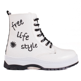 W. Potocki Potocki fehér csizma lányoknak