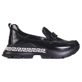 Női fekete cipő Shelovet bőrből Női fekete cipő Shelovet bőrből