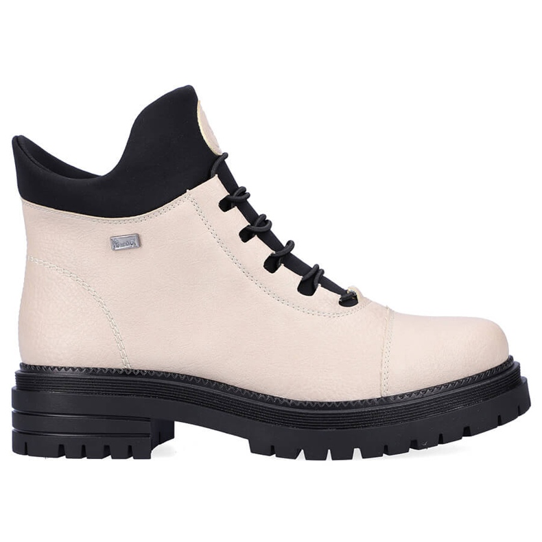 Vízálló és kényelmes női bézs színű hőszigetelt csizma Rieker Y3163-60