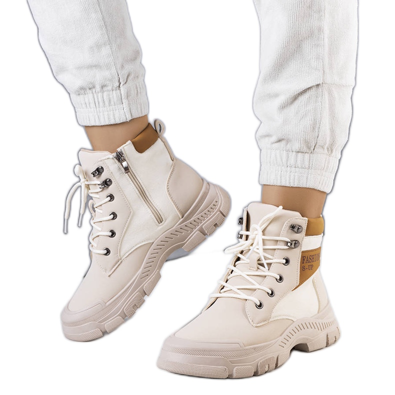 BM Fordla bézs színű hőszigetelt csizma