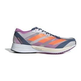 Adidas Adizero Adios 7 M GX6647 cipő fehér ibolya narancssárga