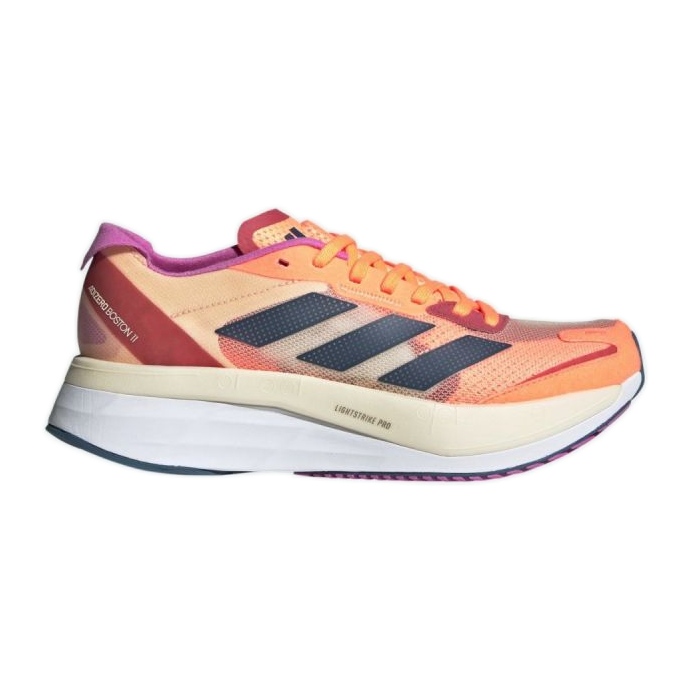 Adidas Adizero Boston 11 W GX6654 cipő fekete piros ibolya narancssárga sokszínű sárga Adidas Adizero Boston 11 W GX6654 cipő fekete piros ibolya narancssárga sokszínű sárga