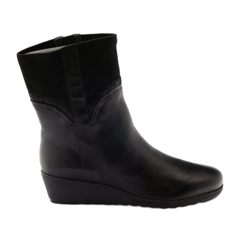 Fekete csizma Wedge Caprice 25459 fekete