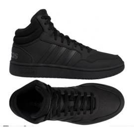 Adidas Hoops 3.0 Mid Wtr GW6421 cipő fekete Adidas Hoops 3.0 Mid Wtr GW6421 cipő fekete