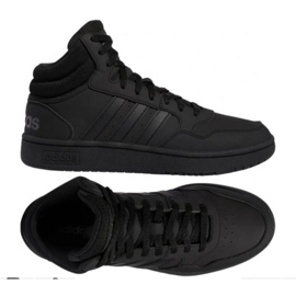 Adidas Hoops 3.0 Mid Wtr M GW6421 cipő fekete