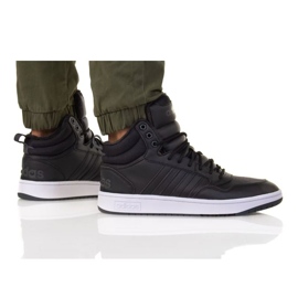 Adidas Hoops 3.0 Mid Wtr GZ6679 cipő fekete Adidas Hoops 3.0 Mid Wtr GZ6679 cipő fekete