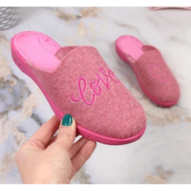 Lány házi papucs nemez csúszó rózsaszín Befado 707Y428