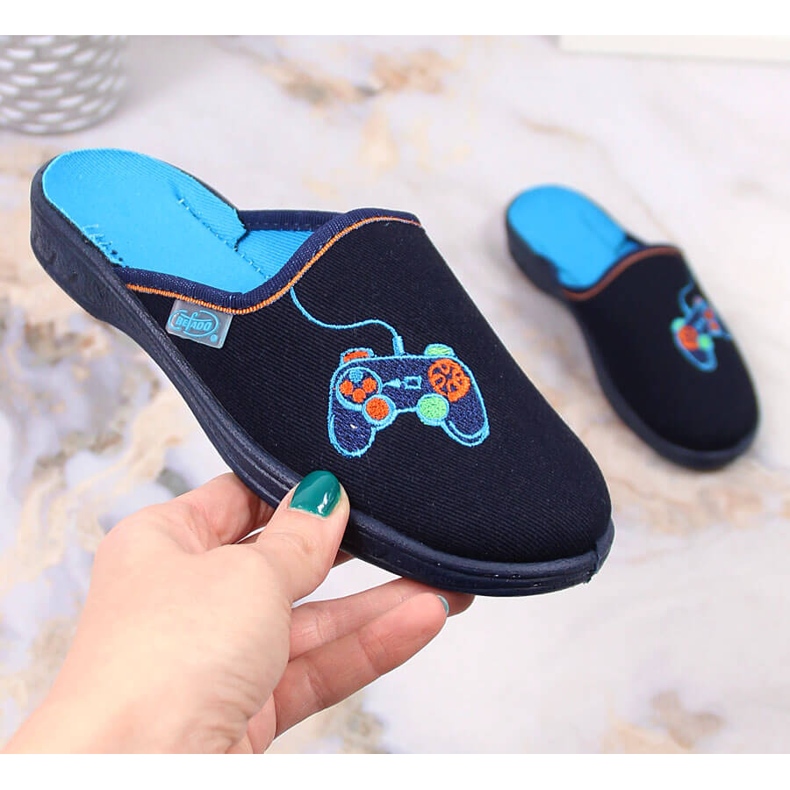 Fiú otthoni papucs sötétkék Befado 707Y420 Fiú otthoni papucs sötétkék Befado 707Y420