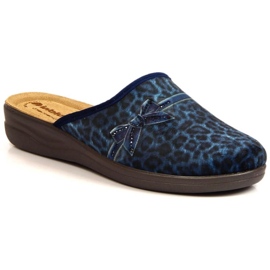 Kényelmes papucs leopárdmintás Inblu W ARC23A sötétkék Kényelmes papucs leopárdmintás Inblu W ARC23A sötétkék