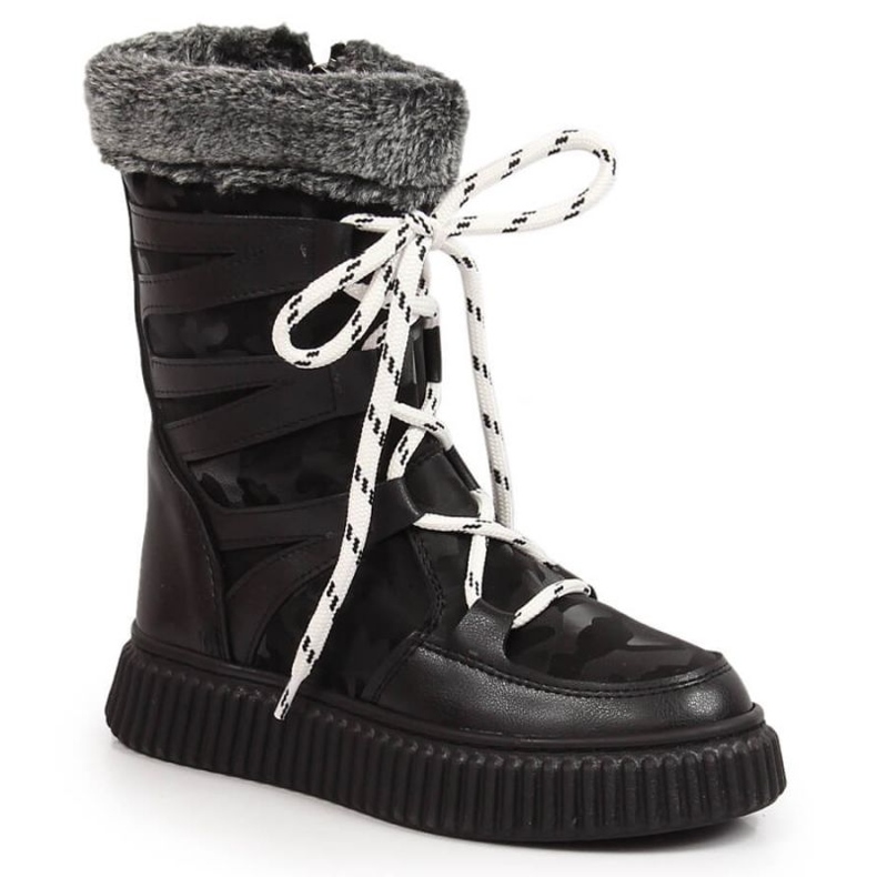 Prémes csizma Potocki W WOL123A fekete