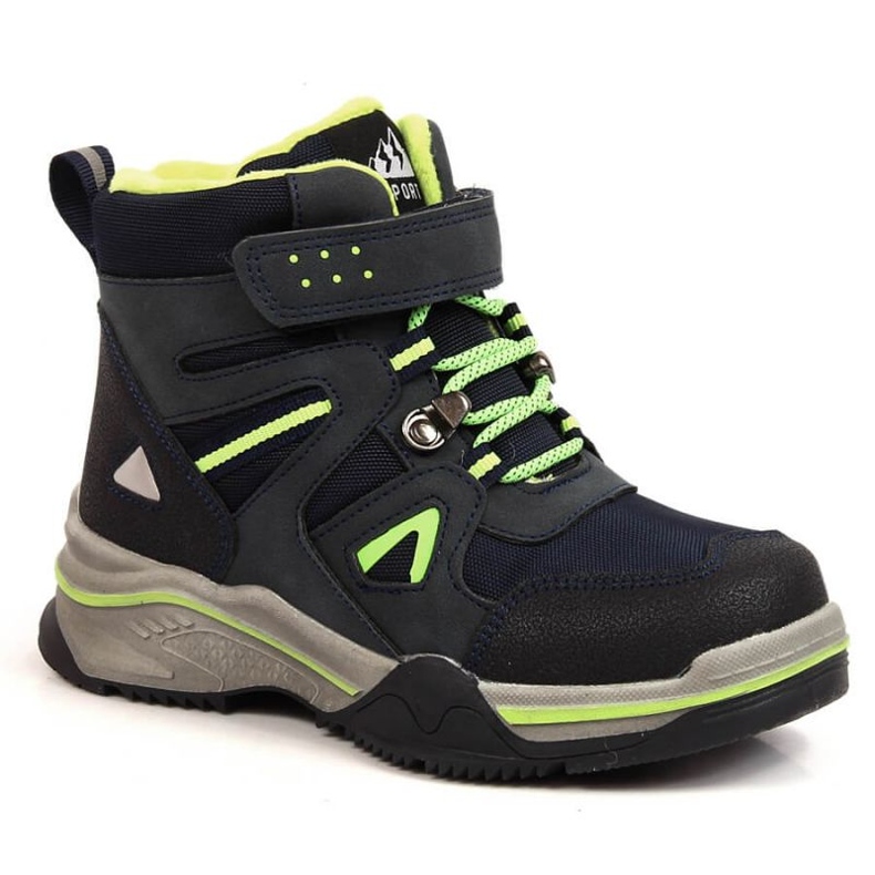 Báránygyapjú szigetelt cipő News Jr. EVE383B sötétkék