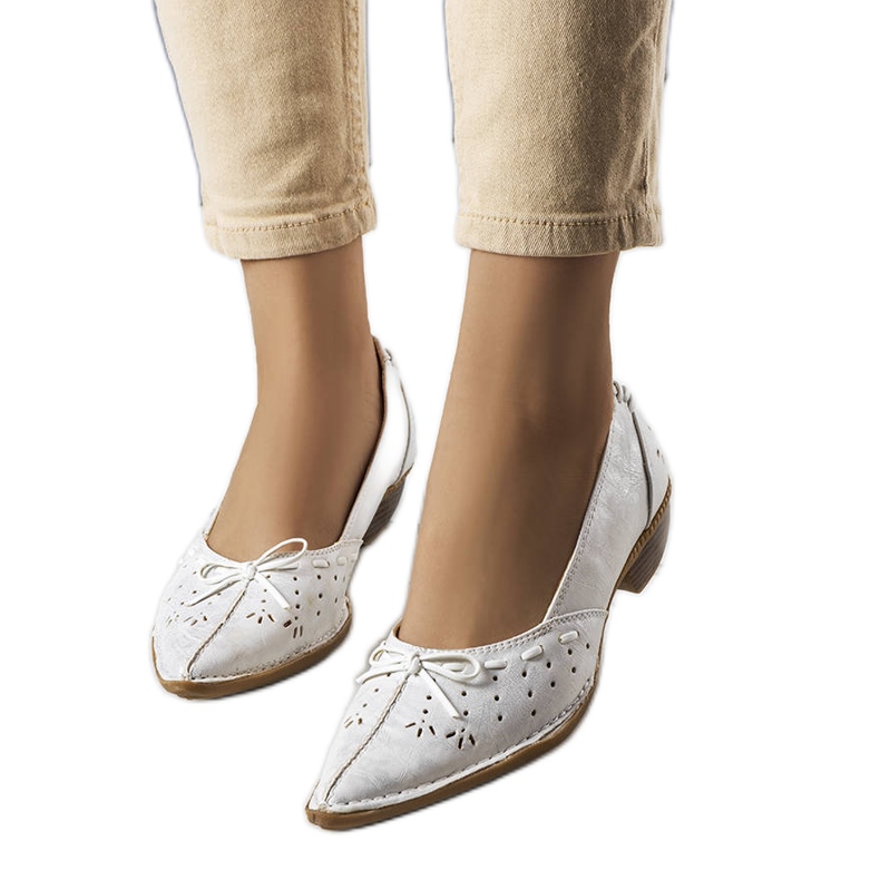 BM Glazko fehér balerinák