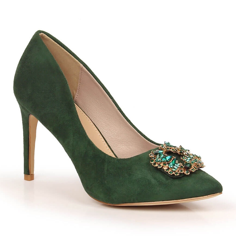 Zöld velúr sarkú, cirkóniákkal, Sabatina 1328-1