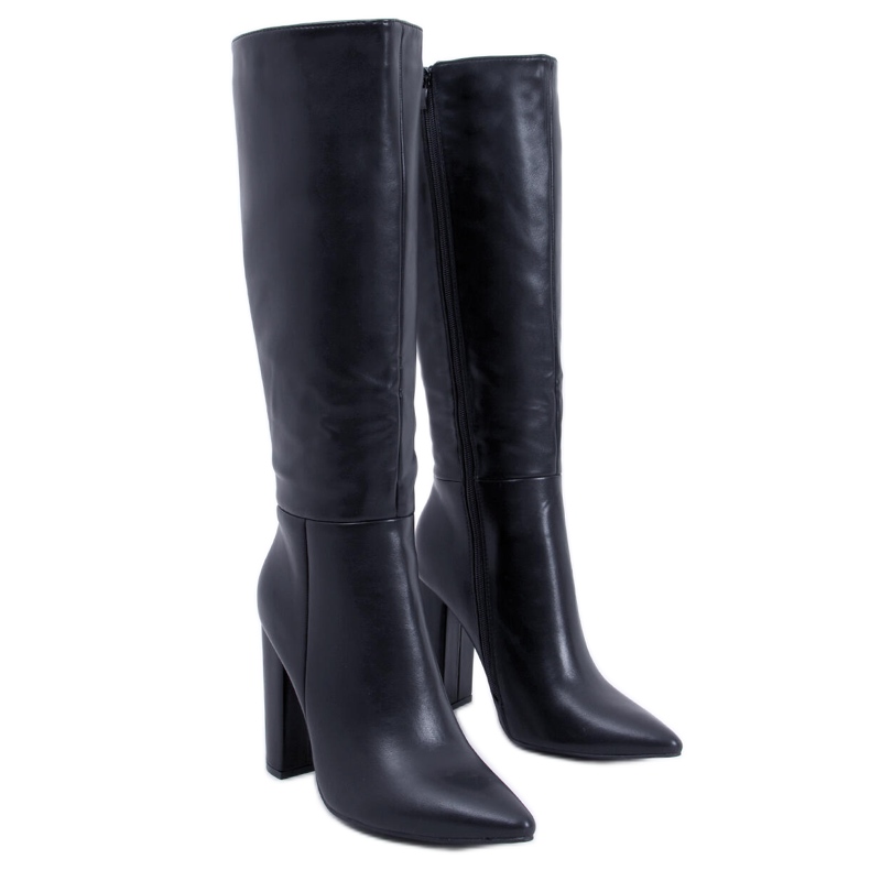 BM Klasszikus Tiffany Black magassarkú fekete