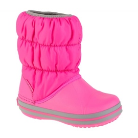 Crocs Winter Puff Boot Jr 14613-6TR rózsaszín