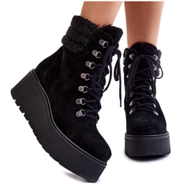 Női velúr ékcsizma fekete Meniko Női velúr ékcsizma fekete Meniko