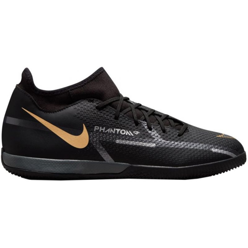Nike Phantom GT2 Academy Df Ic M DC0800-007 futballcipő fekete fekete Nike Phantom GT2 Academy Df Ic M DC0800-007 futballcipő fekete fekete