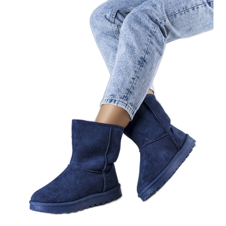 Hank sötétkék hőszigetelt hócsizma