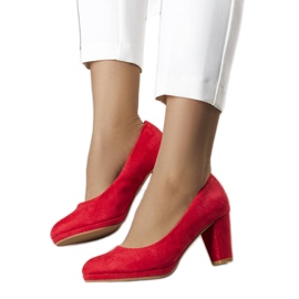 BM Piros magas sarkú pumpák a Lauris márkától